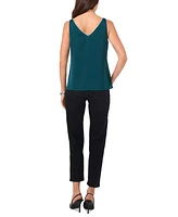 Vince Camuto Women's Rhinestone-Trim V-Neck Tank