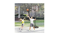 Slickblue Portable Basketball Hoop with Adjustable Height and Backboard