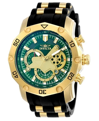 Invicta Men's 23425 Pro Diver Quartz Multifunction Green Dial Watch