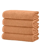 Linery & Co Co. Cotton Popcorn Texture 4 Piece Bath Towel Set