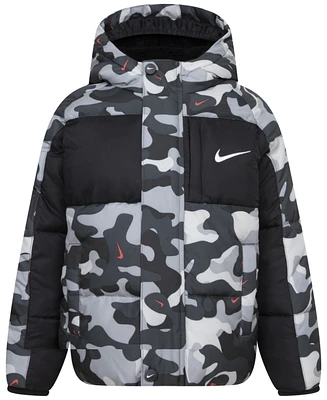 Nike Little Boys Mixed Media Puffer Jacket