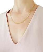 20" Curb Link Chain Necklace (3-1/6mm) in Solid 14k Gold