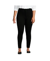 Lands' End Women's High Rise Ponte Polished Leggings