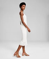 And Now This Women's Crochet Tank Midi Dress, Created for Macy's