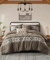 Madison Park Mariposa Stripe Herringbone 5-Pc. Comforter Set