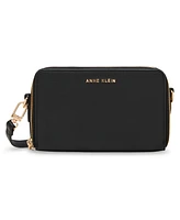Anne Klein 3 Piece Gift Set with Double Zip Camera Crossbody