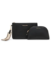 Anne Klein 3 Piece Pouch Gift Set with Web Detailing