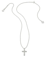 Kendra Scott Cubic Zirconia Cross 19" Adjustable Pendant Necklace