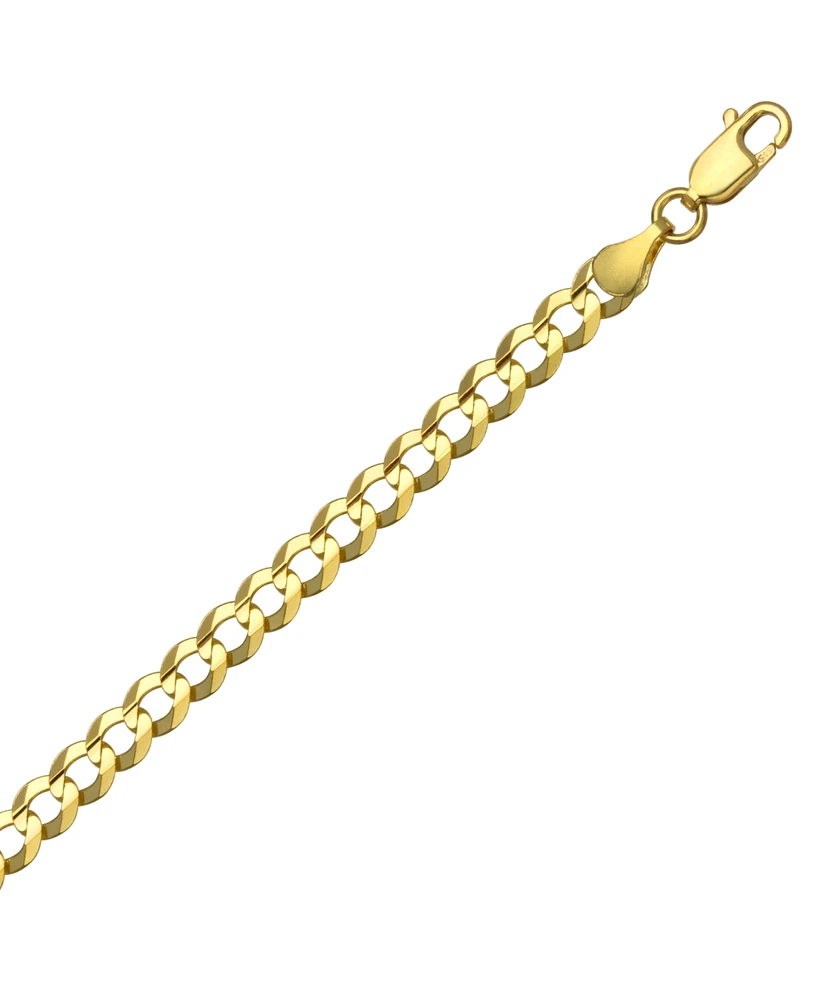 28" Open Curb Link Chain Necklace (4-5/8mm) in Solid 14k Gold