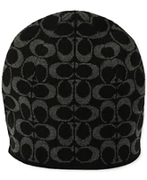 Coach Men's Signature Reversible Logo Beanie