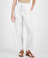 Tommy Hilfiger Women's Solid Drawstring-Waist Pants