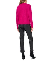 Vince Camuto Women's Ribbed Crewneck Long-Sleeve Sweater