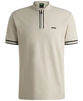 Boss by Hugo Men's Zip-Neck Pique Polo