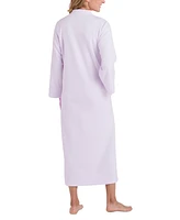 Miss Elaine Women's Zip-Front Long-Sleeve Fleece Robe