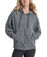 Dkny Sport Women's Rhinestone Logo Fleece Hoodie