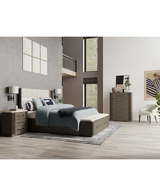 Frandlyn 3pc Bedroom Set (King Storage Bed + Chest + Stone Top Nightstand)