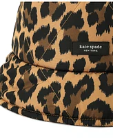 Kate Spade New York Women's Classic Leopard Quilted Bucket Hat