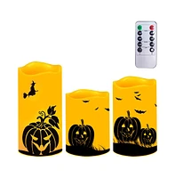 Cowin Halloween Flameless Candles Set Battery Operated