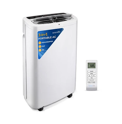 SereneLife Portable Air Conditioner, 14,000 Btu, Built-in Dehumidifier & Fan