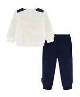 Calvin Klein Baby Boy Sherpa and Fleece Sweatsuit, 2-Piece Set