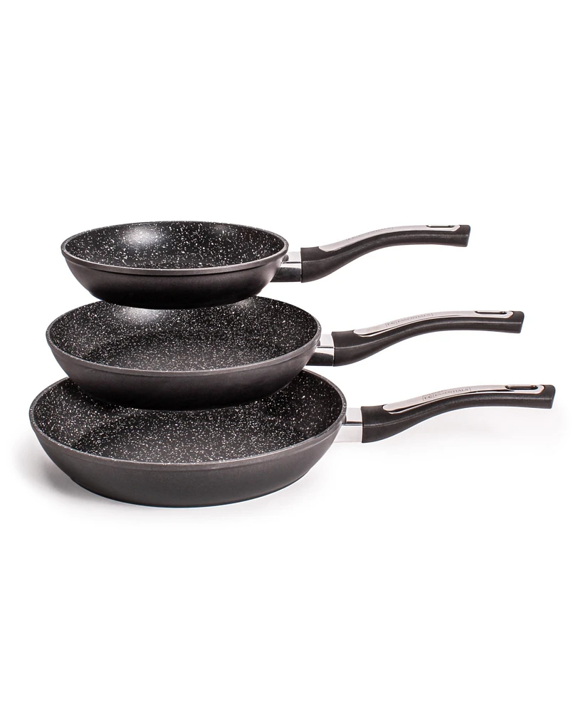 BergHOFF Essentials 3Pc Nonstick Hard Anodized Frying Pan Set