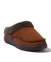 Dearfoams Men's Marshall Microsuede Moccasin Toe Clog House Shoe Slipper