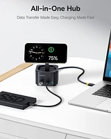 Baseus Charging Station Wireless Charger Magnetic Charging 15W with 7-Port Hub,MagPro 2