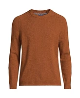 Lands' End Men's Long Sleeve Lambswool Crewneck Sweater