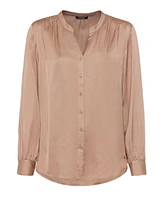 Olsen Women's Satin Effect Tunic Shirt