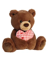 Aurora Medium Sweetheart Snuggles Valentine Heartwarming Plush Toy Chocolate 12"