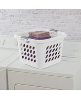 Sterilite Ultra 14 gal Square Plastic Laundry Basket w/Gripped Handles, (6 Pack)