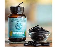 Sunwarrior Omega 3 Capsules, Heart and Mind Support, Sunwarrior, 60ct