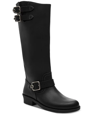 Coach Women's Daria Buckled Tall Moto Boots