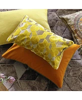 Designers Guild Cassia Saffron & Hazel Decorative Velvet Decorative Pillow