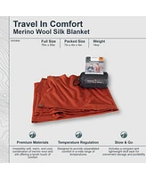 Cocoon - Premium Travel Blanket Merino Wool / Silk