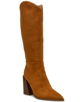 Wild Pair Womens Tati Stacked Heel Boots Created For Macys Regular Wide Calf