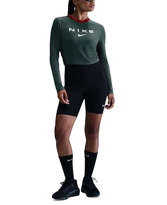 Nike Women's Sportswear Chill Knit Slim Logo Cropped T-Shirt