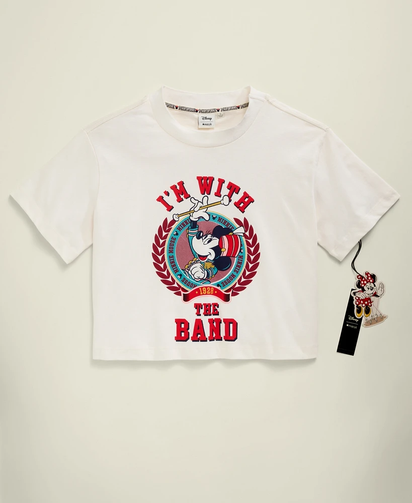 Disney | Macy's Plus Minnie Majorette Cotton Graphic Tee, Created for