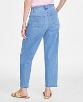 On 34th Women's High-Rise Barrel-Leg Jeans, Exclusively at Macy's