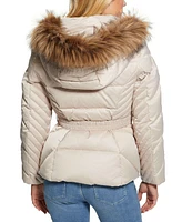 Guess Women's New Olga Genuine Short Down Jacket