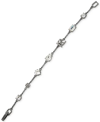 Karl Lagerfeld Paris Pave Logo, Fireball & Mixed-Cut Crystal Flex Bracelet