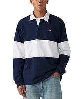 Levi's Men's Relaxed-Fit Long Sleeve Colorblocked Rugby Shirt