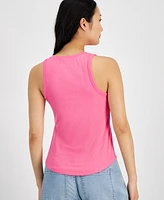 On 34th Women's Ribbed Henley Sleeveless Tank Top, Exclusively at Macy's