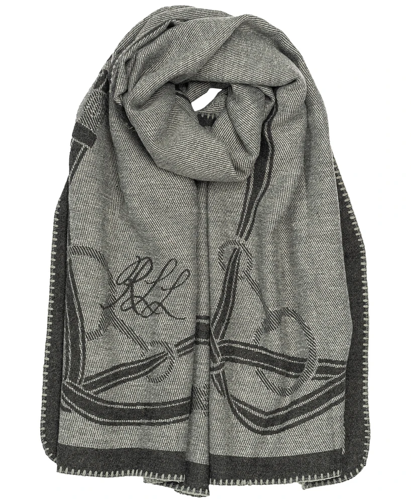 Lauren Ralph Lauren Belting Blanket Stitch Wrap