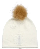 Lauren Ralph Textured Logo with Pom Hat
