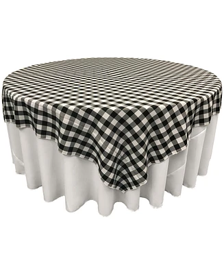 Slickblue Polyester Gingham Checkered Tablecloth 90 x Inch Square