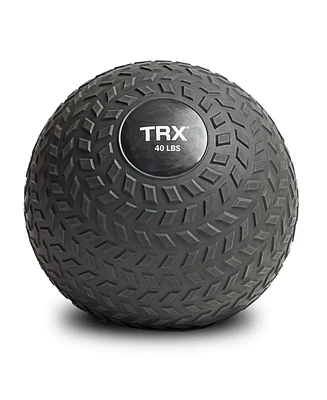 Trx 40 Pound Weighted Slam Ball for Full Body High Intensity Workouts, Black