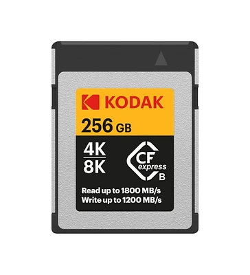 Kodak CFexpress Type B 256GB Memory Card R1800MBPS W1200MBPS (EKMCFX256GK)