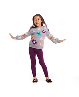 Andy & Evan Toddler Girls Toddler/Child Sweater w/Eyelash Flowers and Legging Set