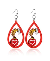 Dr. Seuss Dr Seuss Grinch Hand Heart Ornament Dangle Earrings